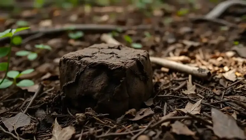 Illustration of petrichor, the smell of rain hitting dry ground